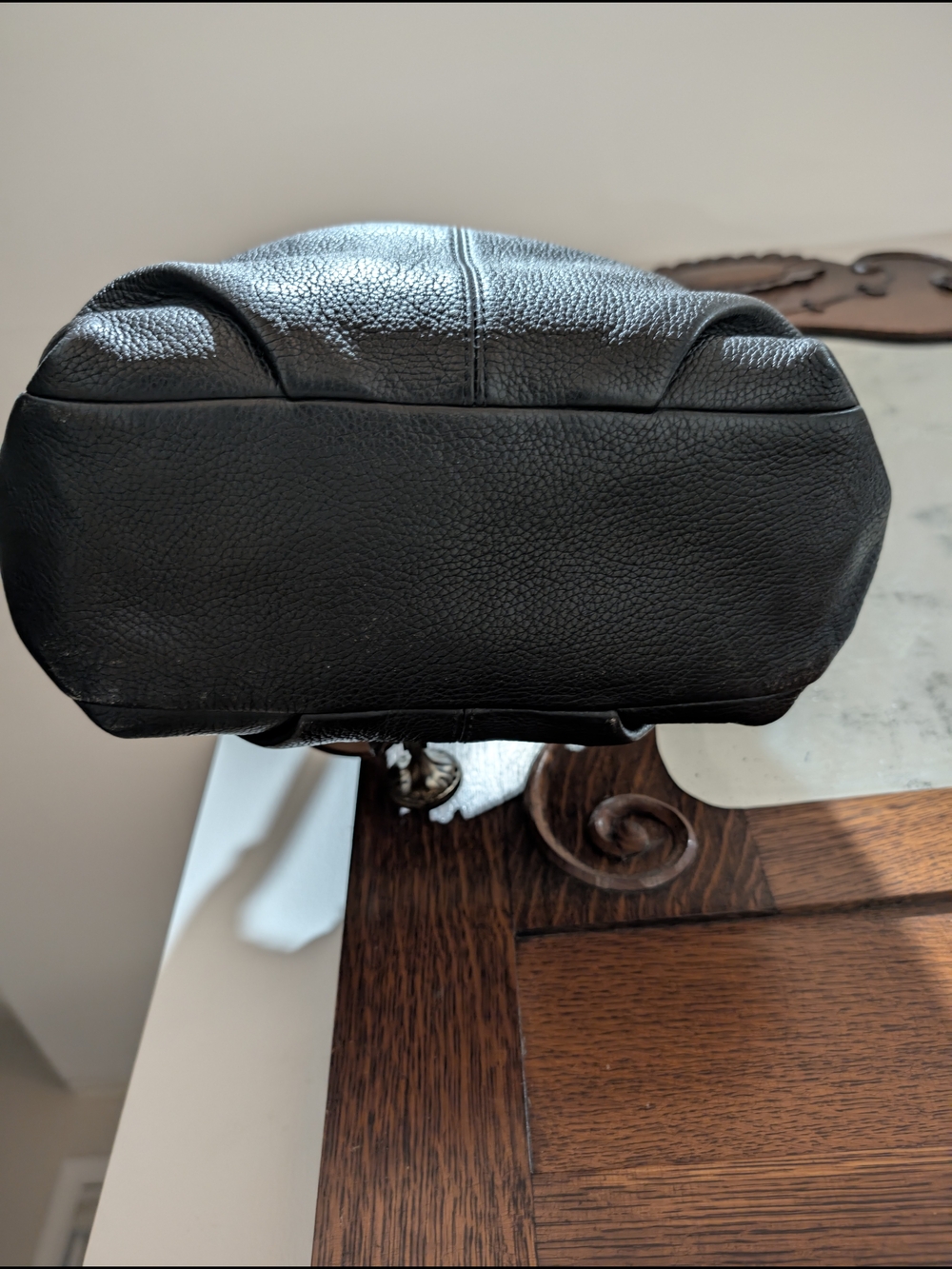 Coach Black Leather Shoulder Bag - Picture 5 of 11